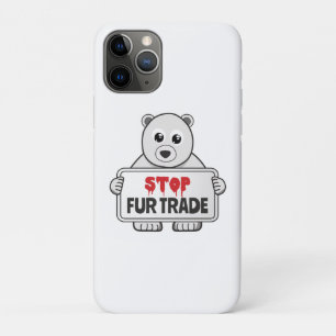 Capa Para iPhone 11 Pro Pare de trocar pelo urso polar triste