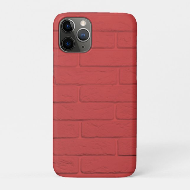 Capa Para iPhone 11 Pro parede de tijolo vermelho (Verso)