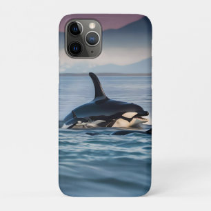 Capa Para iPhone 11 Pro Parental Bliss: Mamãe E Bebê Orcas No Oceano,