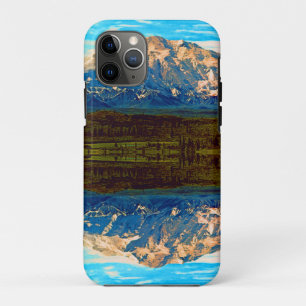 Capa Para iPhone 11 Pro Parque nacional Vintage EUA Alasca Mt Mckinley