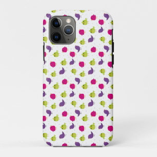 Capa Para iPhone 11 Pro Pássaros coloridos fofos