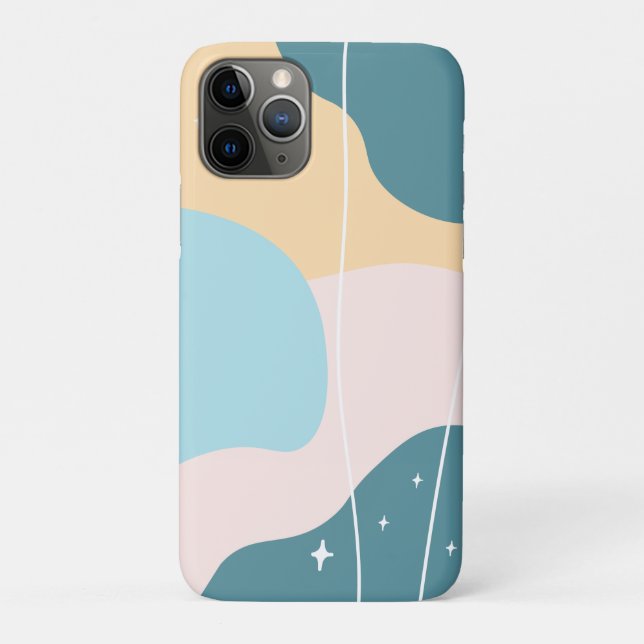 Capa Para iPhone 11 Pro Pastel Abstrato minimalista (Verso)