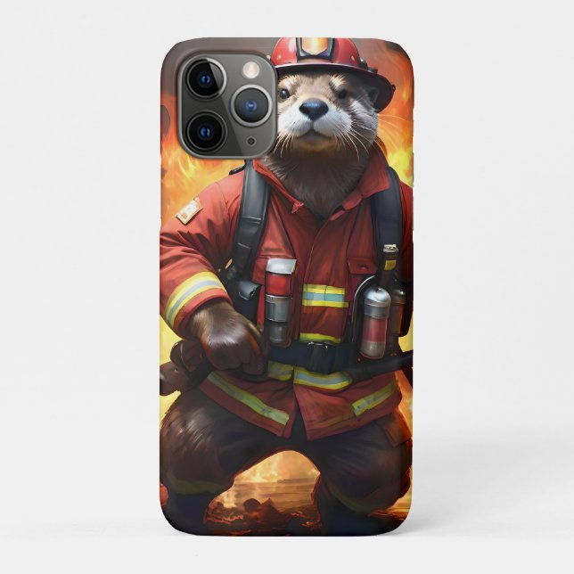 Capa Para iPhone 11 Pro **"Peles e chamas: O fogo-frio do bombeiro (Verso)