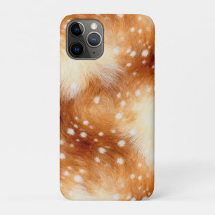 Capa Para iPhone 11 Pro Pelo Macio de Corça Floresta Aconchegante