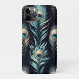 Capa Para iPhone 11 Pro Penas de Pavão
