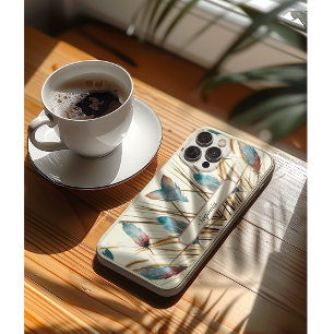 Capa Para iPhone 11 Pro Penas e erva