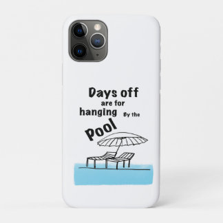 Capa Para iPhone 11 Pro Pendurado à Beira da Piscina