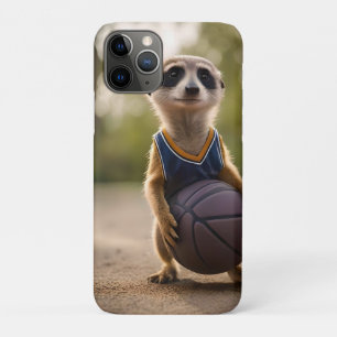 Capa Para iPhone 11 Pro Pequena Estrela-de-Obra: Bebê Meerkat Segurando Ba