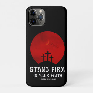 Capa Para iPhone 11 Pro Permaneçam firmes na fé