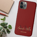 Capa Para iPhone 11 Pro Personalizado Com O Nome Red Dourado Monograma<br><div class="desc">Apresentando nossa capas de iphone Personalizada com o nome Red Dourado Monograma - um na moda e acessório protetor que combina a elegância de um monograma com o toque pessoal de um nome personalizado. Esta capas de iphone personalizada multicolorido não é apenas um acessório prático e protetor do telefone, mas...</div>