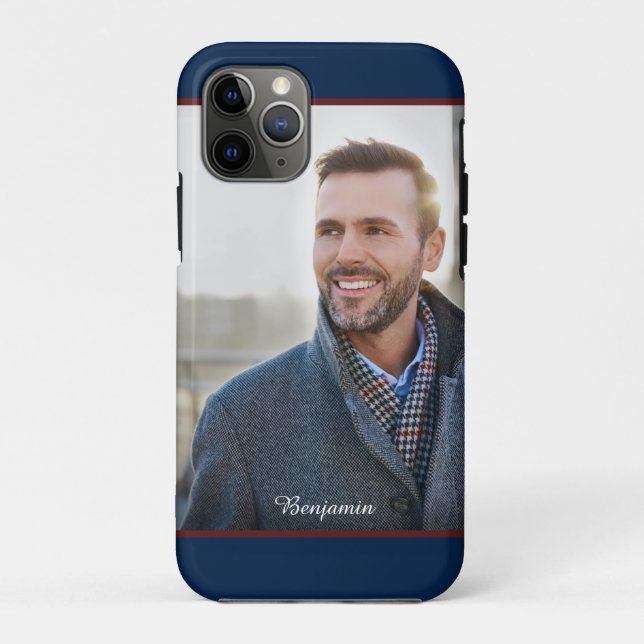 Capa Para iPhone 11 Pro Personalizar Foto Moderna Personalizar (Verso)