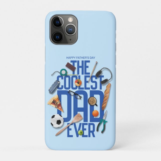 Capa Para iPhone 11 Pro Personalize O Pai Mais Legal Do Mundo (Verso)