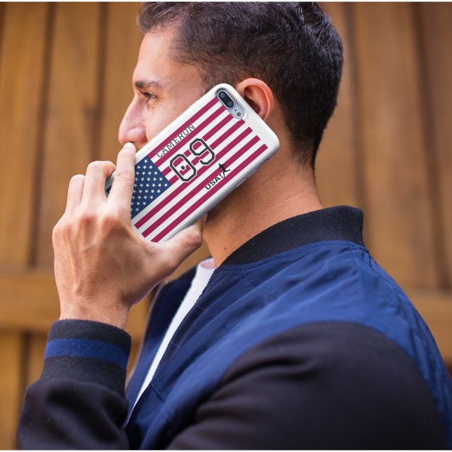 Capa Para iPhone 11 Pro Personalized USA National Flag Soccer Graphic  (Criador carregado)
