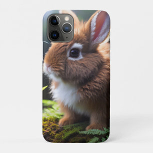 Capa Para iPhone 11 Pro "Petite Charm: o coelho anão-marrom e branco"