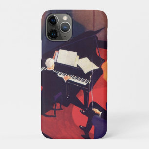 Capa Para iPhone 11 Pro Pianista do jogador de piano da sala de estar da