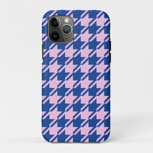 Capa Para iPhone 11 Pro Pink-alto-dente+Padrão Azul