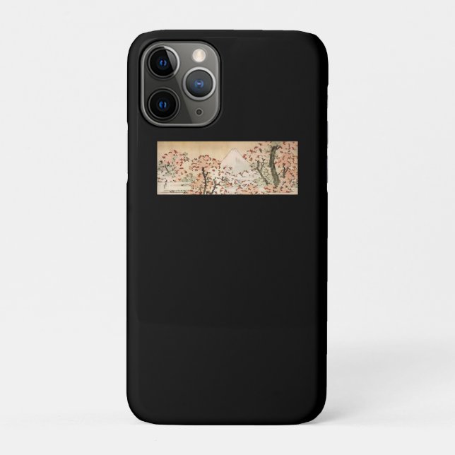 Capa Para iPhone 11 Pro Pintura | Arte Japonesa — Cereja (Verso)