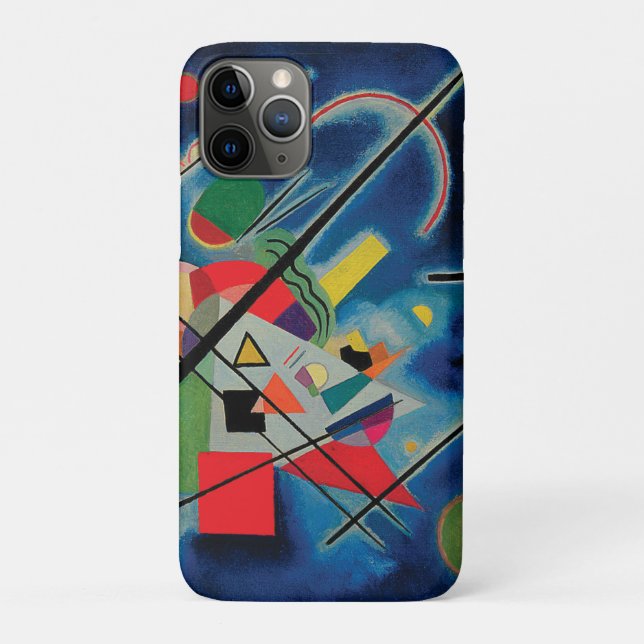 Capa Para iPhone 11 Pro Pintura azul de Wassily Kandinsky (Verso)