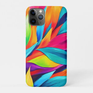 Capa Para iPhone 11 Pro Pintura de folhas tropicais