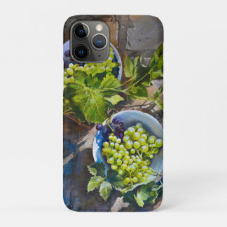 Capa Para iPhone 11 Pro Pintura de Natureza-Morta de Uva Verde