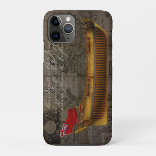 Capa Para iPhone 11 Pro Pintura de Perfil do Navio Jersey