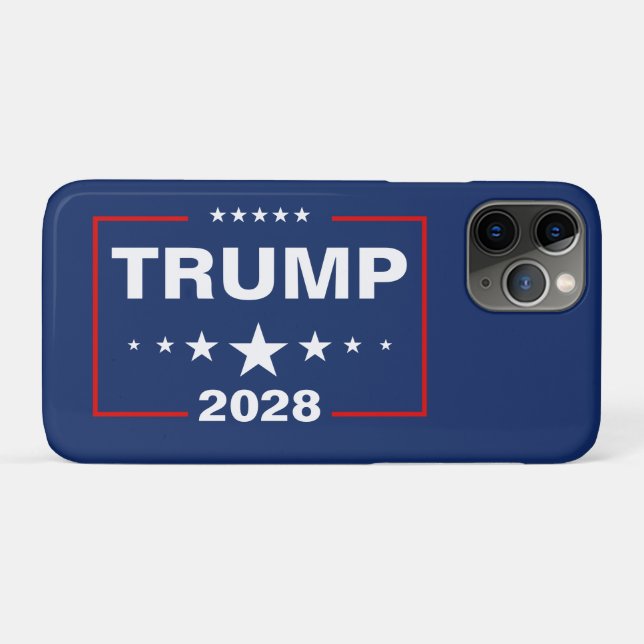 Capa Para iPhone 11 Pro Placa de Jardim Trump 2028 (Verso (horizontal))