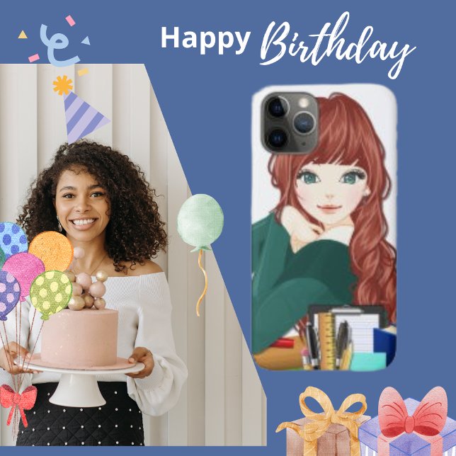 Capa Para iPhone 11 Pro Placa de Suprimentos para Meninas de Anime (Criador carregado)