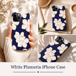 Capa Para iPhone 11 Pro Plumeria Branca