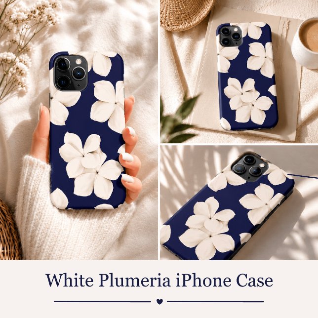 Capa Para iPhone 11 Pro Plumeria Branca (Criador carregado)