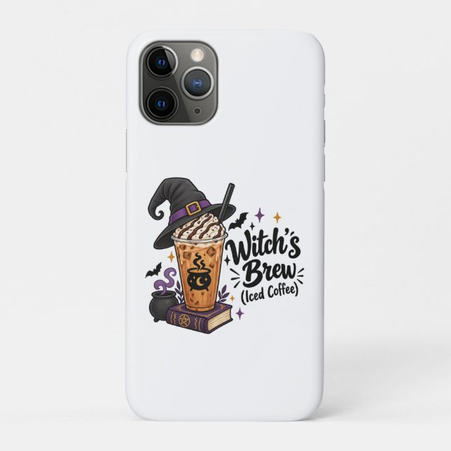 Capa Para iPhone 11 Pro Poção de Bruxa (Café Gelado) (Verso)