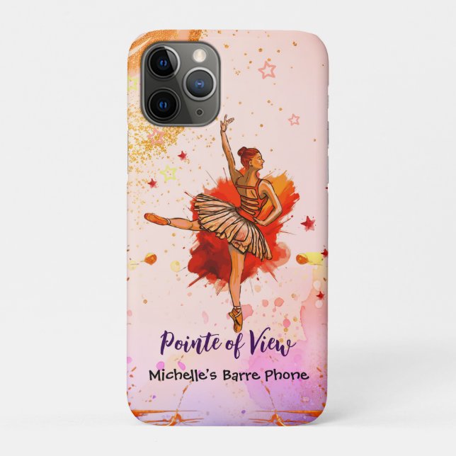 Capa Para iPhone 11 Pro Pointe of View – Custom Ballet  (Verso)