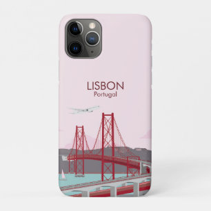 Capa Para iPhone 11 Pro Ponte de Lisboa sobre o rio Tagus no estilo da saf