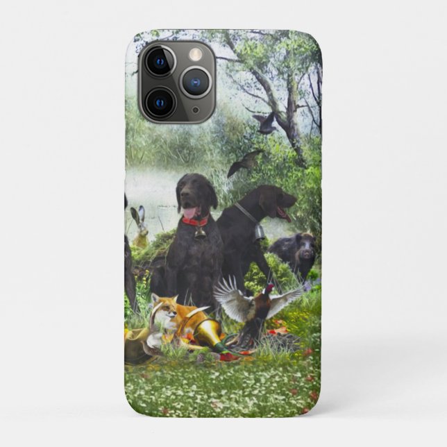 Capa Para iPhone 11 Pro Ponteiros abreviados alemães (Verso)