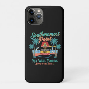 Capa Para iPhone 11 Pro Ponto Mais ao Sul Key West Vibração Tropical Retrô