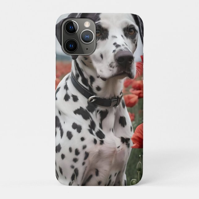 Capa Para iPhone 11 Pro **"Pontos de Alegria: Dalmático em um Campo de Pip (Verso)