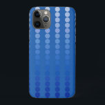 Capa Para iPhone 11 Pro Pontos satíricos - tons azuis de aço<br><div class="desc">Linhas de grande escala de pontos com gradiente suave sombreado de azul pálido a azul profundo num fundo azul de aço médio</div>
