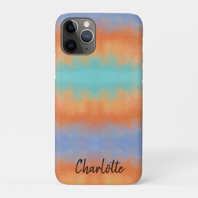 Capa Para iPhone 11 Pro Pôr do sol retrô (Verso)