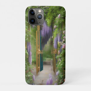 Capa Para iPhone 11 Pro Porta do Jardim e Wisteria
