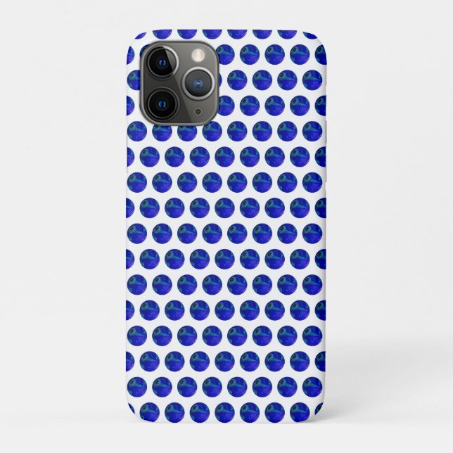 Capa Para iPhone 11 Pro Precisão de bolinhas: A Taça Azul (Verso)