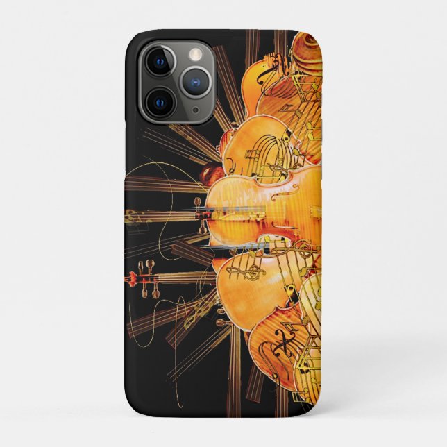 CAPA PARA iPhone 11 PRO PREOCUPAÇÃO COM O VIOLINO SUNSHINE (Verso)