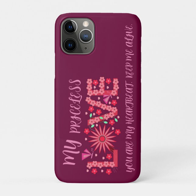 Capa Para iPhone 11 Pro PRESENTE DE dia de os namorados, ESPOSA, MARIDO (Verso)