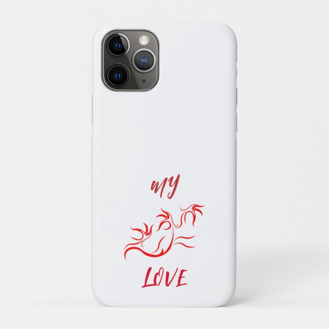 Capa Para iPhone 11 Pro PRESENTE DE dia de os namorados, ESPOSA, MARIDO (Verso)