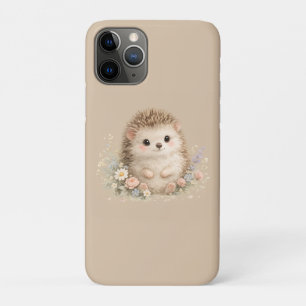 Capa Para iPhone 11 Pro Presente Floral Kawaii Cottage doouriço-Cacheiro