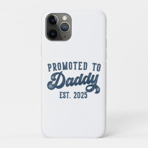 Capa Para iPhone 11 Pro Promovido a Papai EST. 2025 Engraçado Breve Pai