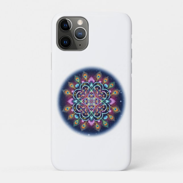 Capa Para iPhone 11 Pro Psychedelic Cosmic Mandala iPhone 11 Pro Case (Verso)