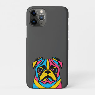 Capa Para iPhone 11 Pro pug personalizável de 3 tons
