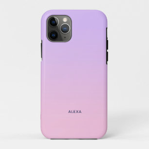 Capa Para iPhone 11 Pro Púrpura esmaecida a âmbar rosa