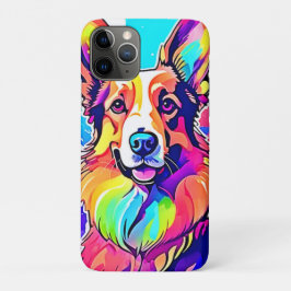 Capa Para iPhone 11 Pro Rainbow Corgi: Pop Art Puppy Joy