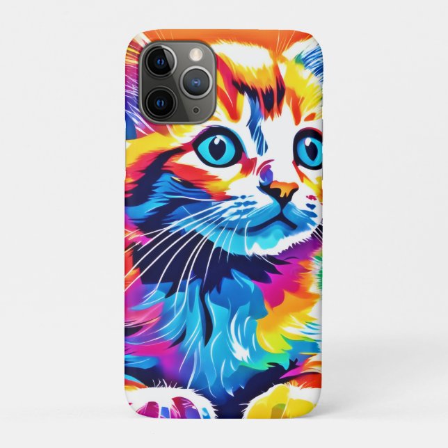 Capa Para iPhone 11 Pro Rainbow Kitten Dreams (Verso)