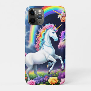 Capa Para iPhone 11 Pro Rainbow Unicorn One